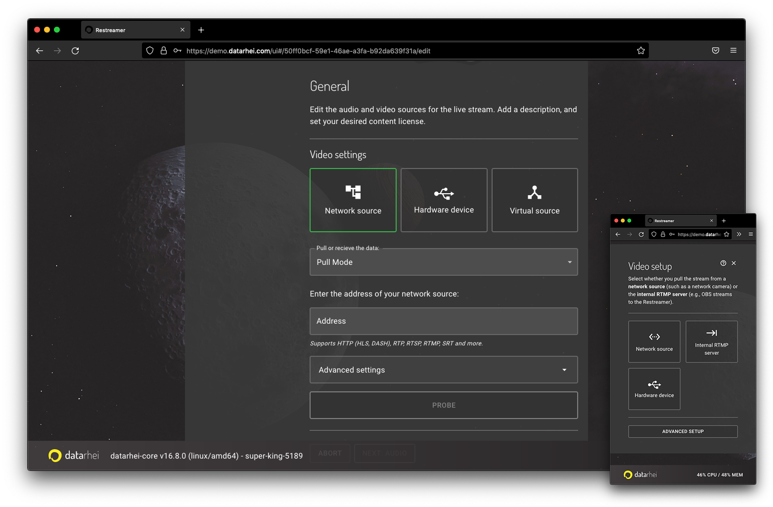 Multiple video sources